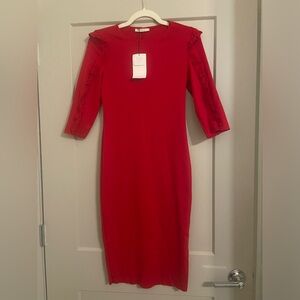 NWT Zara red dress size S